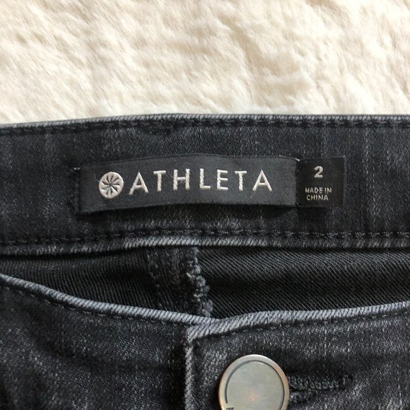 Athleta Sculptek jeans carbon black skinny jeans size 2 - Picture 4 of 10